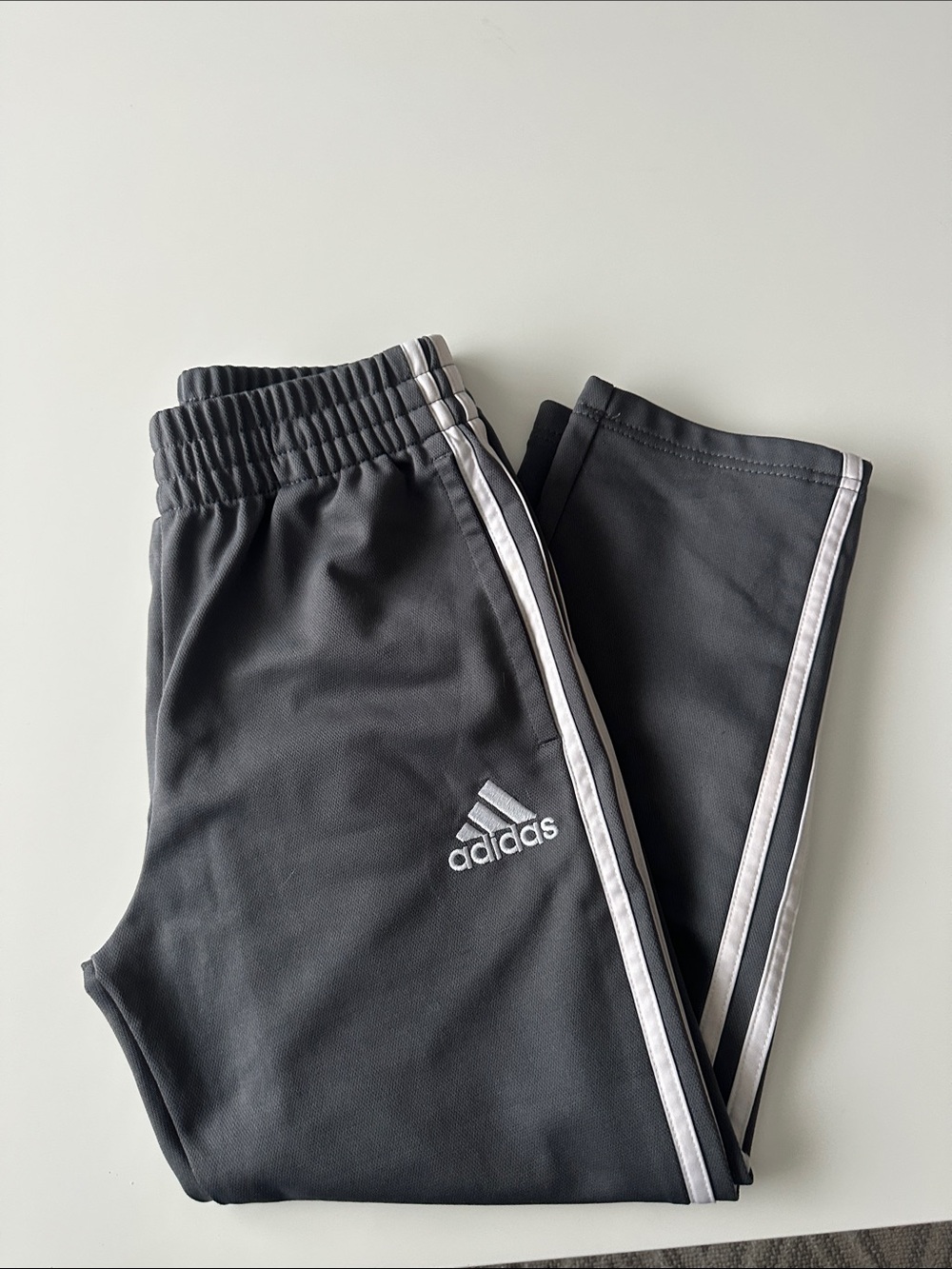 adidas Kids Black Joggers with White 3-Stripes